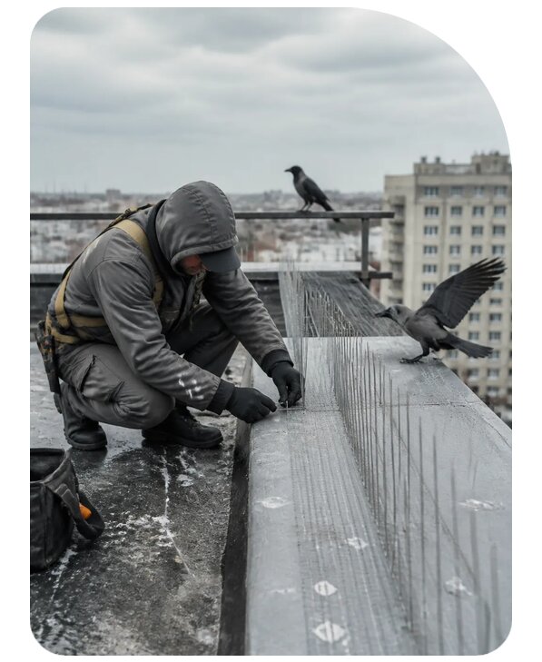 Защита от ворон под ключ в Истре по цене от 5080 р. | Сенат-Ста